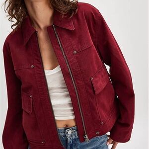 Free People We The Free Blair Vegan Suede Jacket in Dionysus